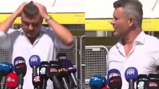 Садеттин Саран застава пред камерата и забравя изречението, което е искал да каже… „Какво щяхме да кажем?“