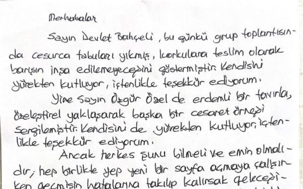 Demirtaş’tan Bahçeli ve Özel’e teşekkür: Kimseye kırgınlığım yok