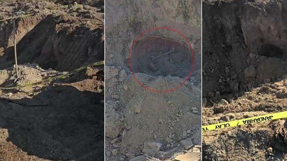 Това, което се получи при разкопките, беше изумително! Човешки кости бяха открити на кубчета