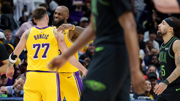 LeBron ile Doncic 30’ar sayı attı, Lakers deplasmanda kazandı