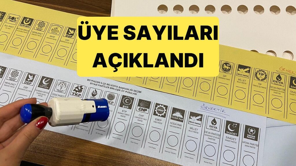 Yargıtay, Siyasi Partilerin Güncel Üye Sayılarını Açıkladı